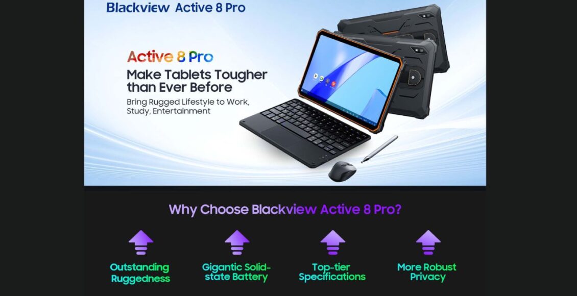 O Blackview Active 8 Pro é o primeiro tablet indestrutível topo de linha do mercado, confira tudo sobre ele!