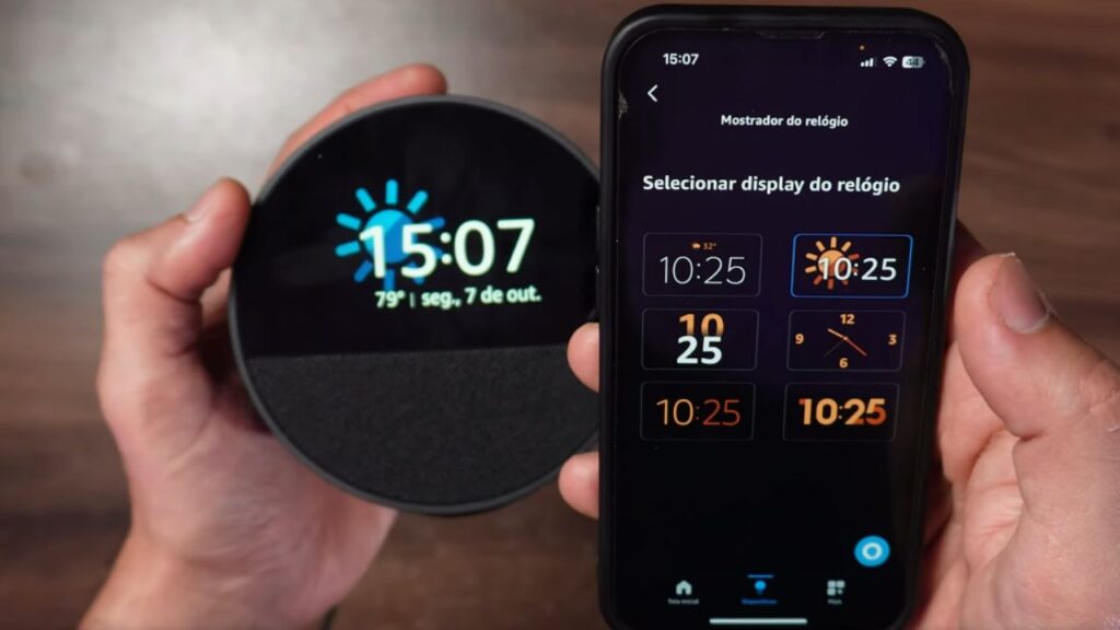 Configurando o relógio do Echo Spot Alexa 2024 pelo app