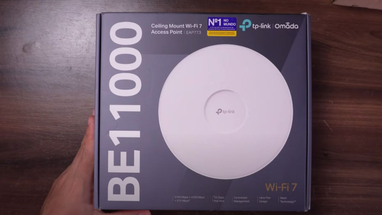 Conheça o TP-Link Omada EAP773, um ponto de acesso Wi-Fi 7 que impõe respeito!