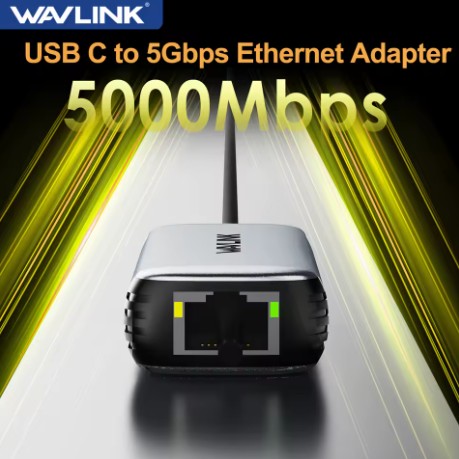 Adaptador USB x RJ45 Wavlink 5 Gbps