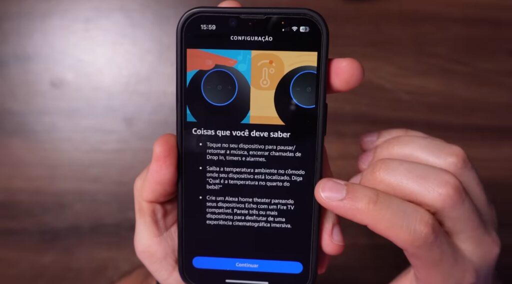 Configurando o Echo Dot Max pelo app Alexa Configurando o Echo Dot Max pelo app Alexa