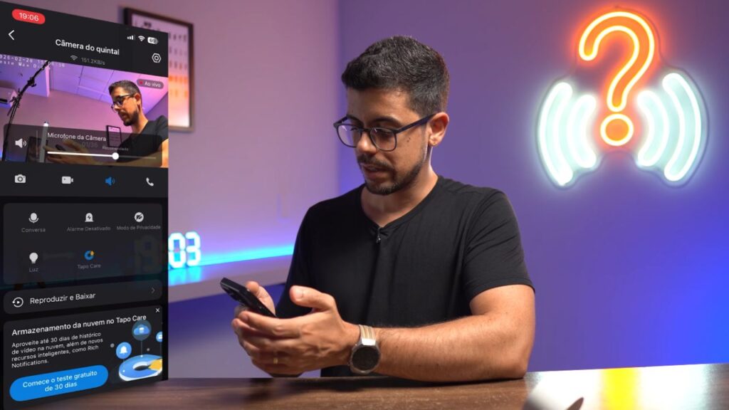 App de configuração da TP-Link Tapo C113