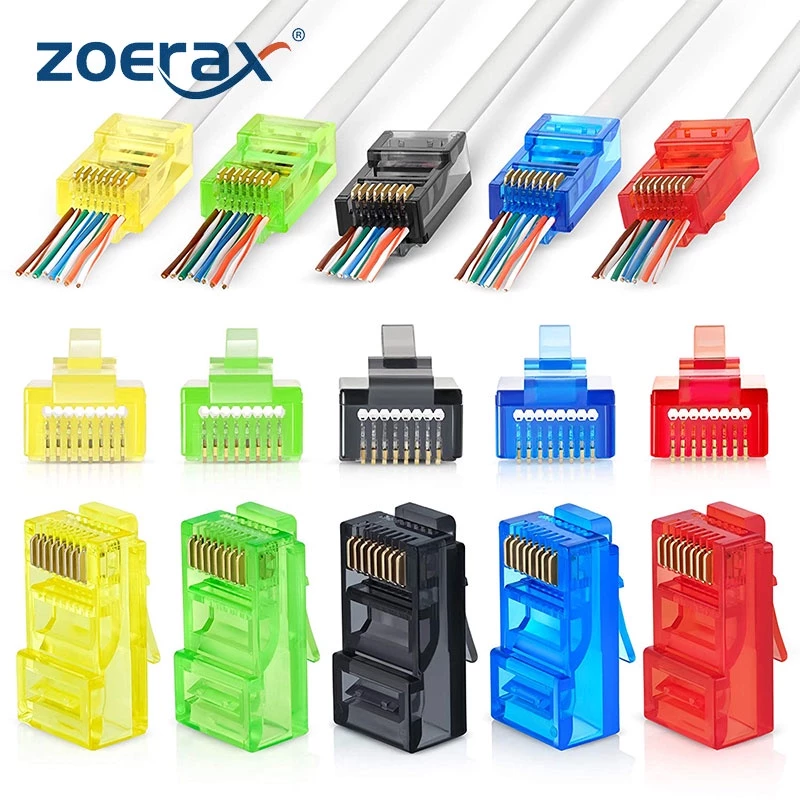 Conectores RJ45 coloridos